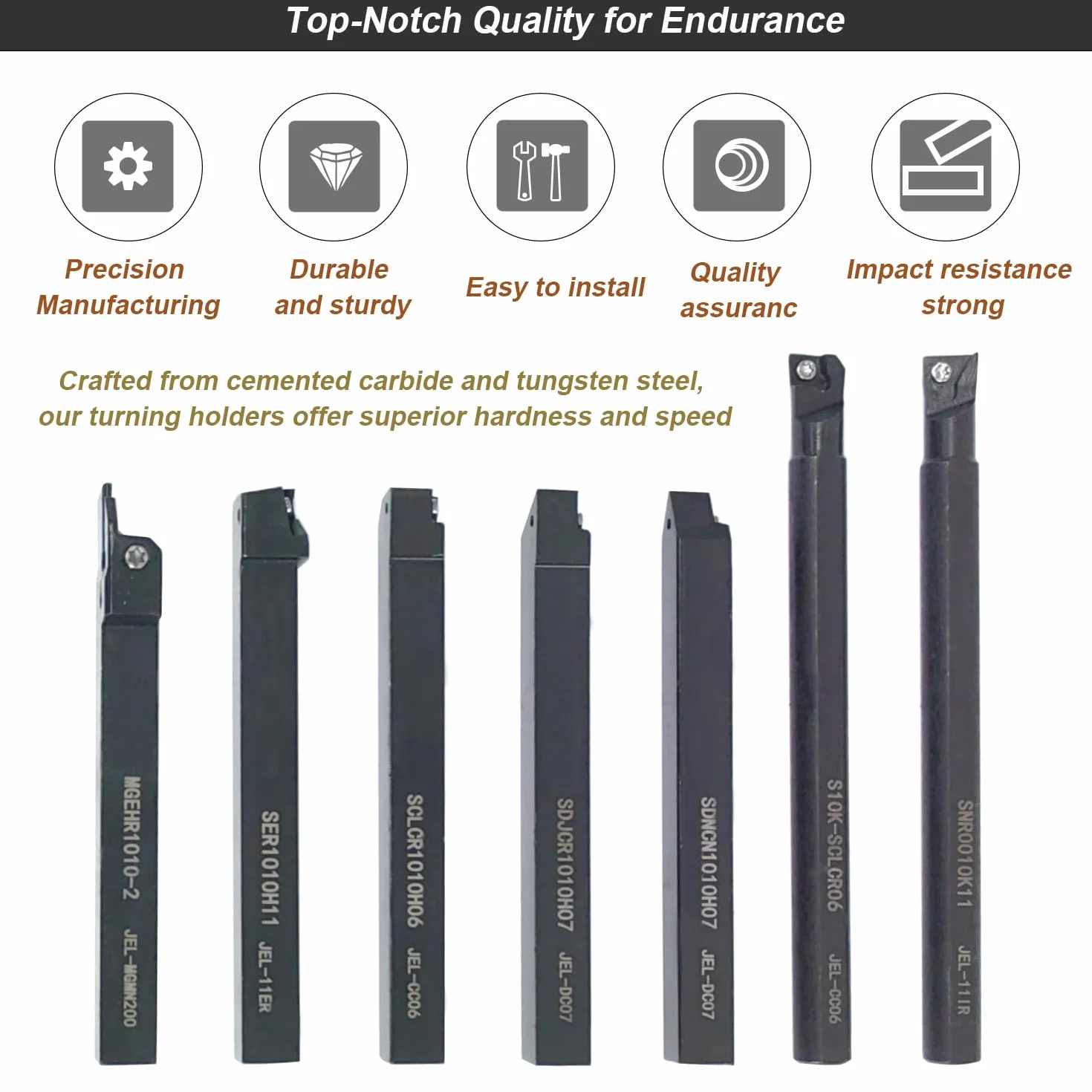 Juego de Herramientas CNC Torno 21Pcs 10mm Herramienta para Torno Metal Cuchillas Herramienta de Torneado de Torno para Tornos Inserto de Carburo Multifuncional con Cuchillas de Torno Metal y Llave