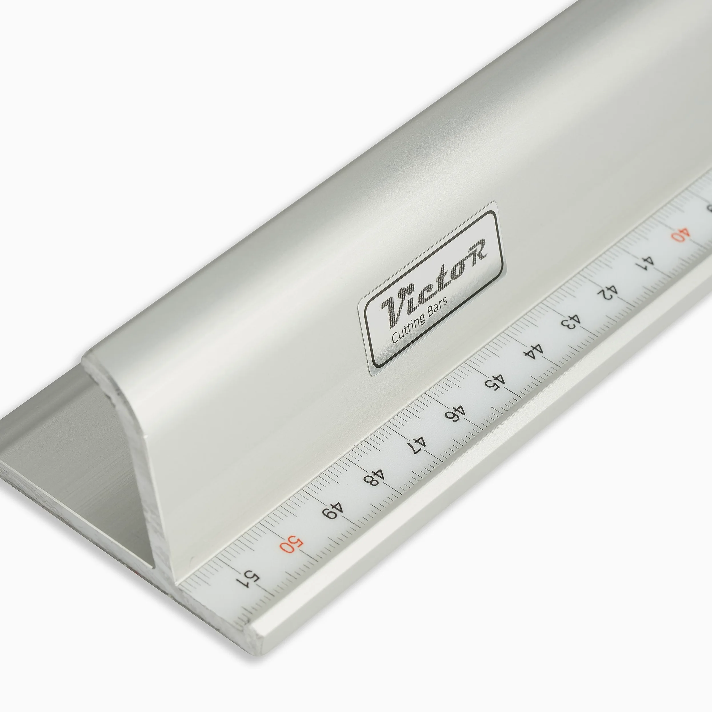 Victor regla de corte de aluminio 50 cm – modelo profesional antideslizante – regla de precisión – borde de acero – herramienta de corte