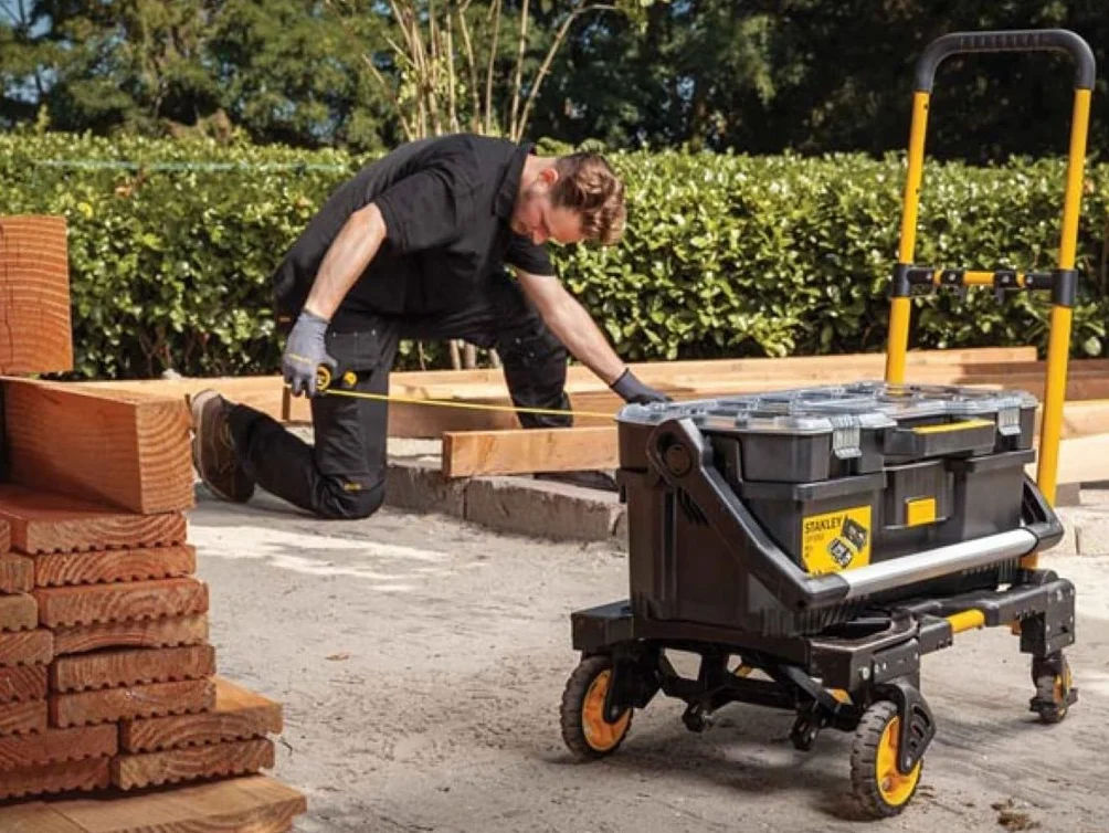 Stanley 2 en 1 SXWTD-FT585 Carretilla de Carga de Transporte - Carretilla de Mano - Capacidad de Carga hasta 137 KG - Carro de Plataforma Plegable - Multifuncional