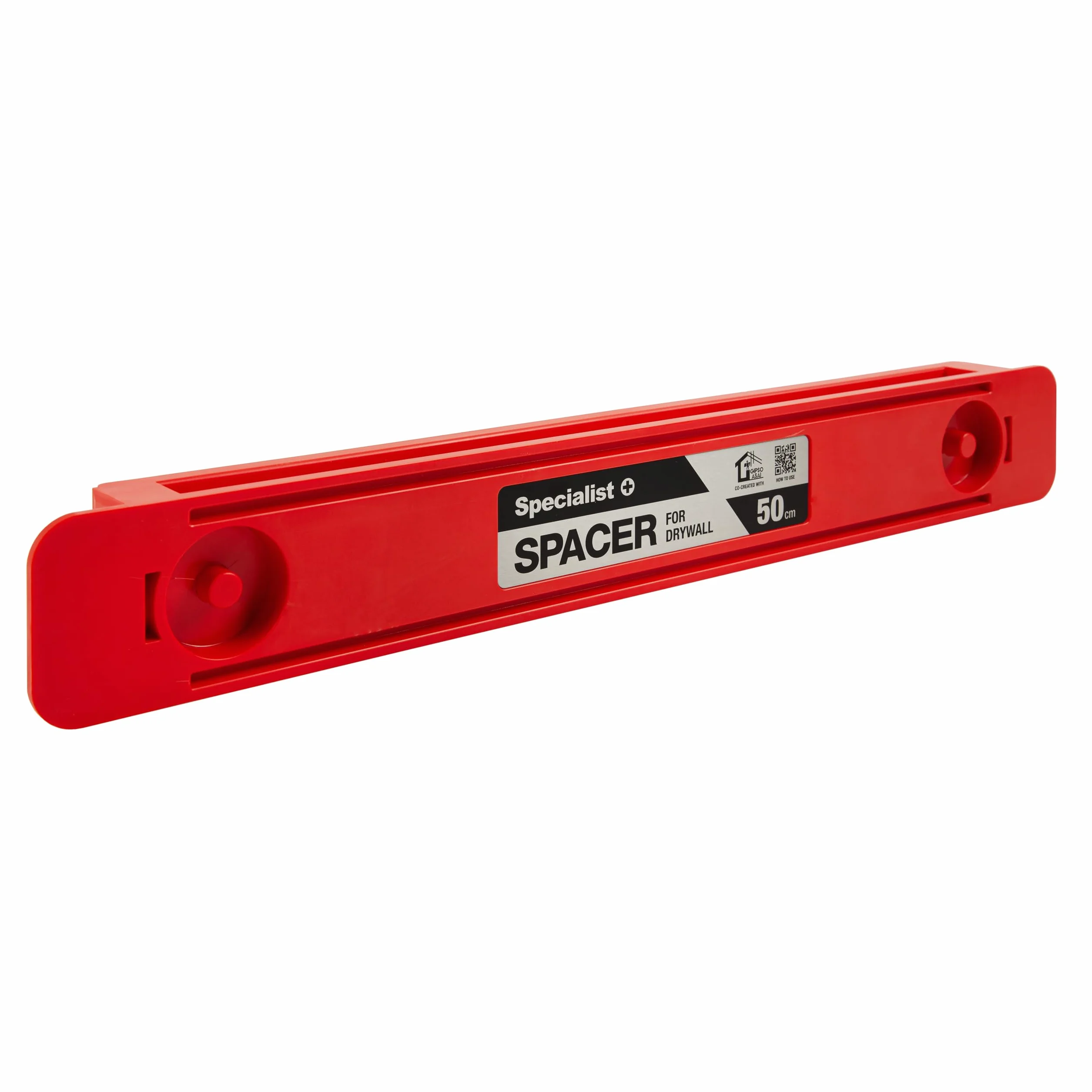 Specialist+ SPACER Herramienta de 50 cm para acelerar el montaje del marco metálico D112, instalación de placas de yeso, perfiles de CD, medición y herramienta de sujeción para marco de perfil de CD
