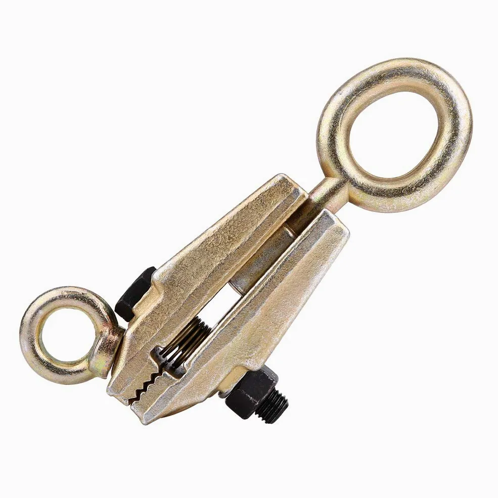 5 Tonos Top Straight Autotensante Tracción Marco Soporte de reparación de carrocería, abrazadera de tracción de acero cromado de 2 vías auto-tensor, -, Compacto