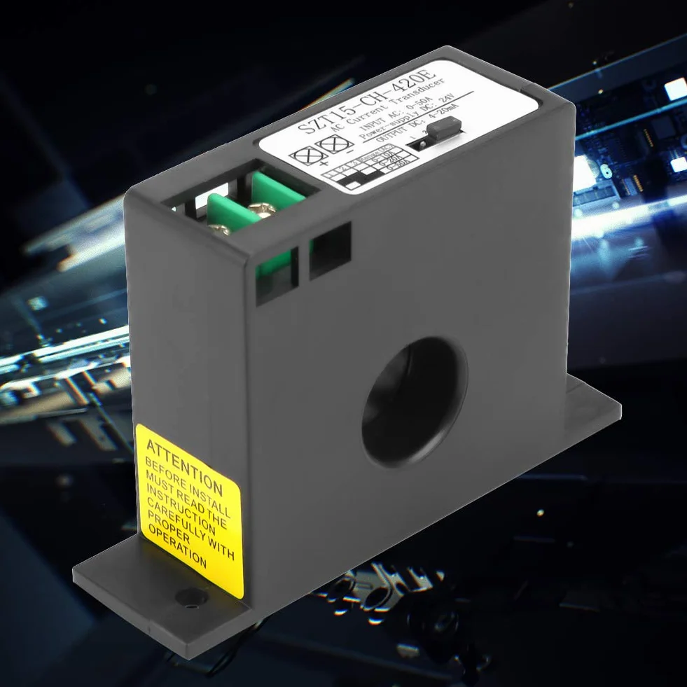 Transductor de Corriente AC SZT15-CH-420E Convertidor Sensor 0-50A