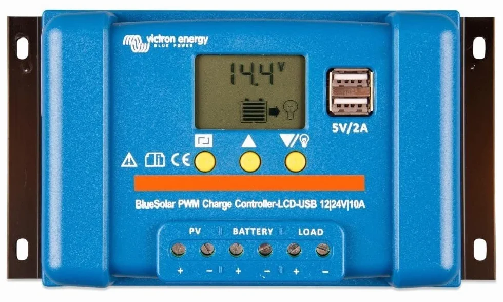 Victron Energy BlueSolar PWM-LCD&USB 12/24-Voltios 30 amperios Controlador de Carga