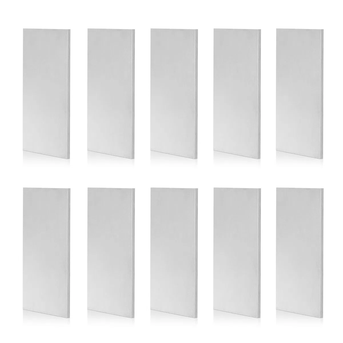 PATIKIL 10 Paquete de Acero 1095 para Fabricación de Cuchillos 4" x 1-1/2" x 1/8" Acero Recocido Laminado en Frío Plano para Hoja de Metal en Blanco