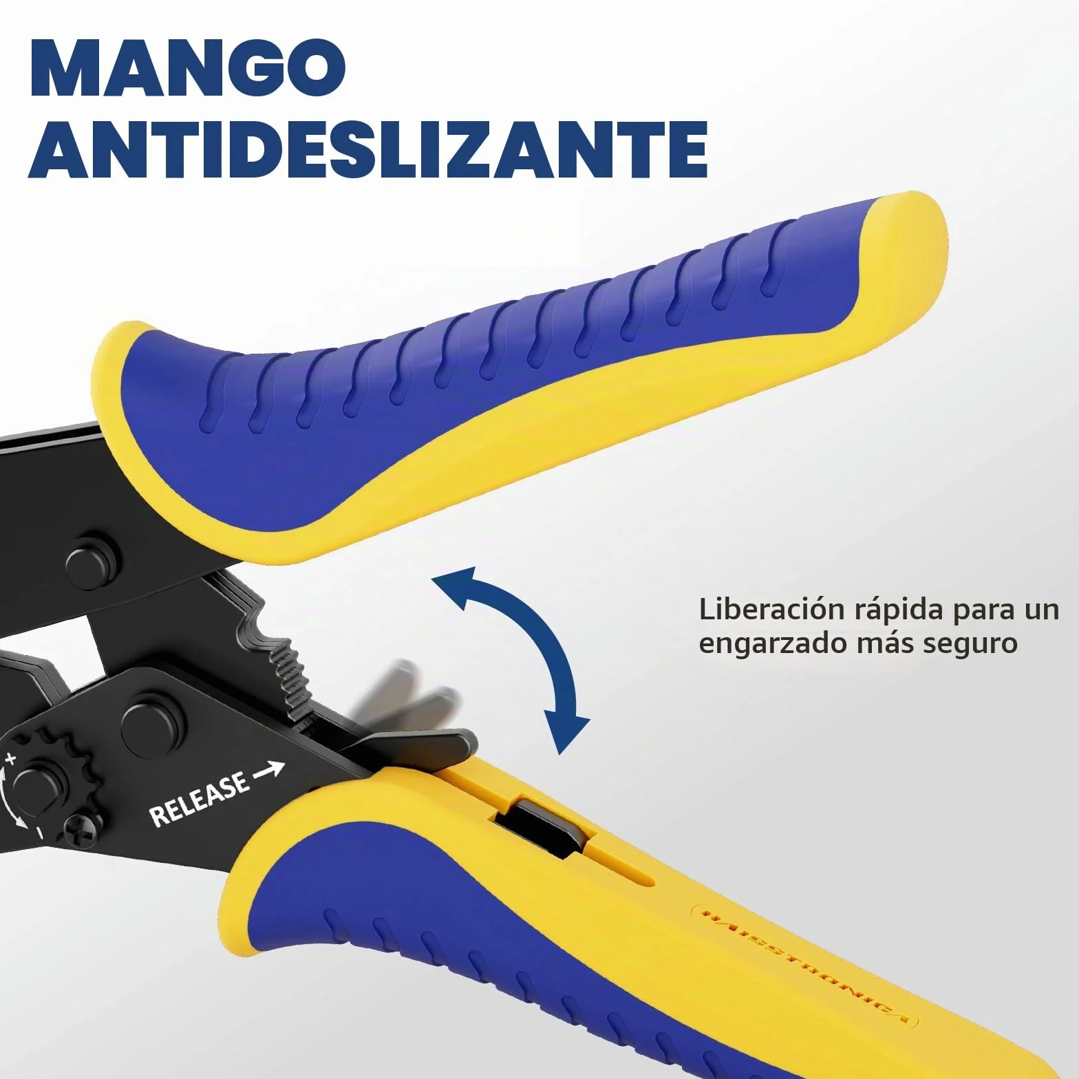 Crimpadora para Conectores Solares 2,5–6 mm² (AWG14–10), Herramienta de Crimpado para Cables Solares PV