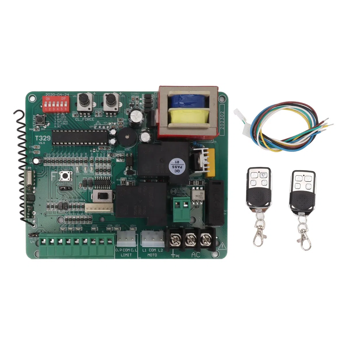 Placa de Control del Motor de la Puerta Corrediza con Indicación LED Placa de Circuito del Motor de la Puerta Eléctrica con Control Remoto