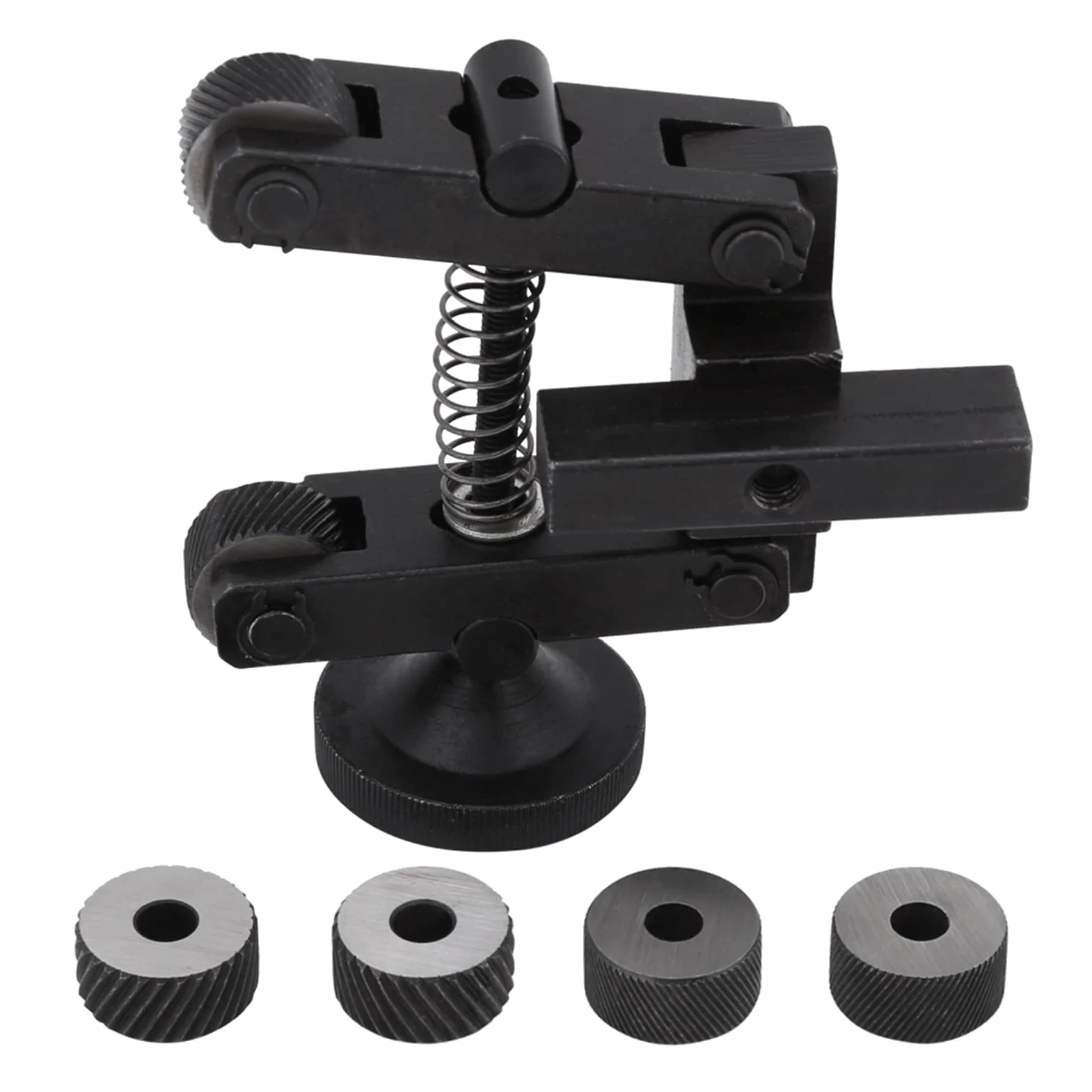 Herramienta de Rueda Moleteada, Soporte de Moleteado Lineal Vástago Ajustable para Torno