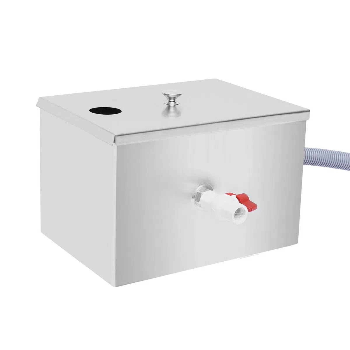 perfk de Grasa Comercial, de Grasa de Acero Inoxidable, Filtro Separador de Aguas residuales Debajo del Fregadero con Entrada, 35x20x20cm