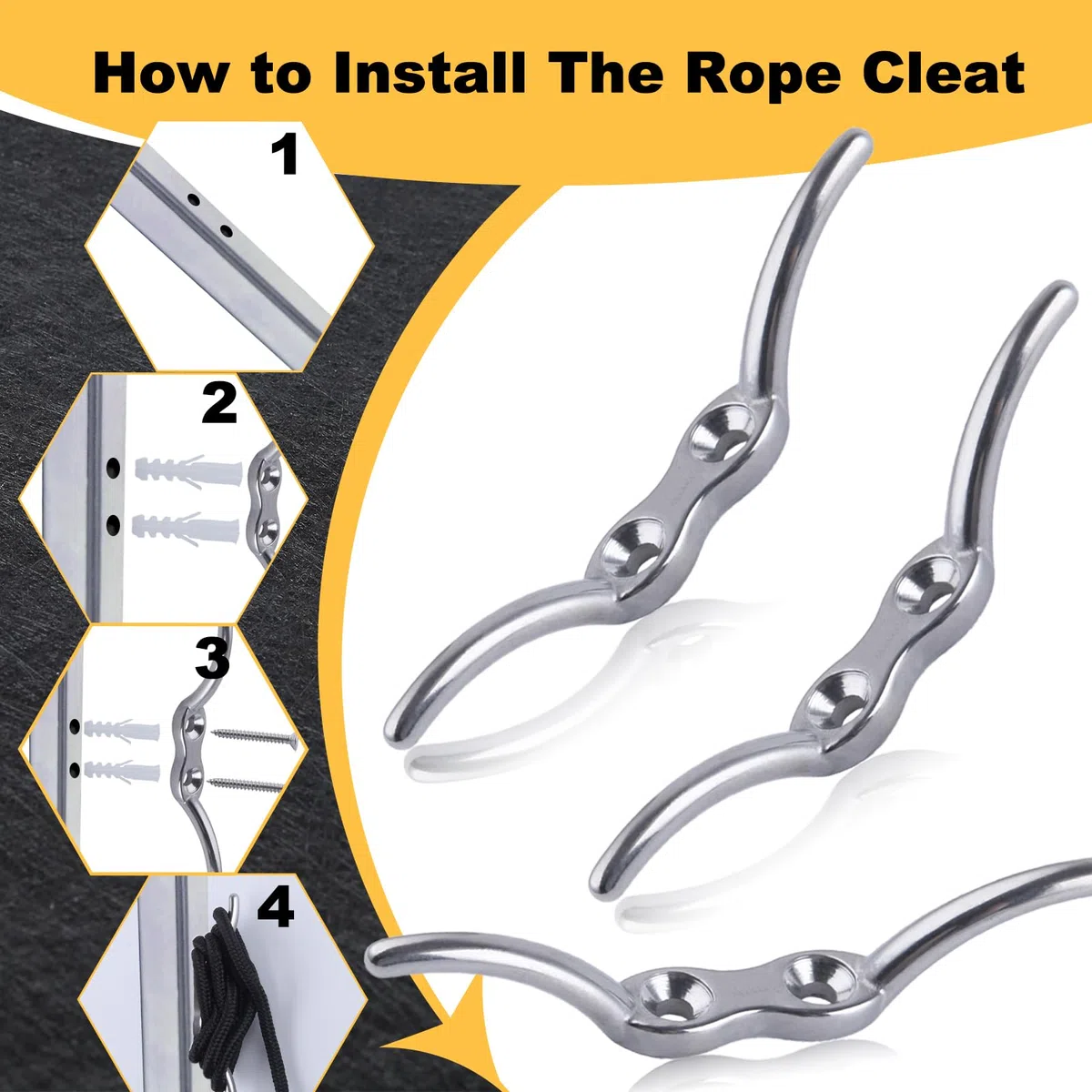 LEONTOOL M15 Kit de sistema de polea de acero inoxidable Polea única Bloque Cable de alambre Rueda de remolque de alambre colgante con cuerda de nylon para levantar equipos de gimnasia