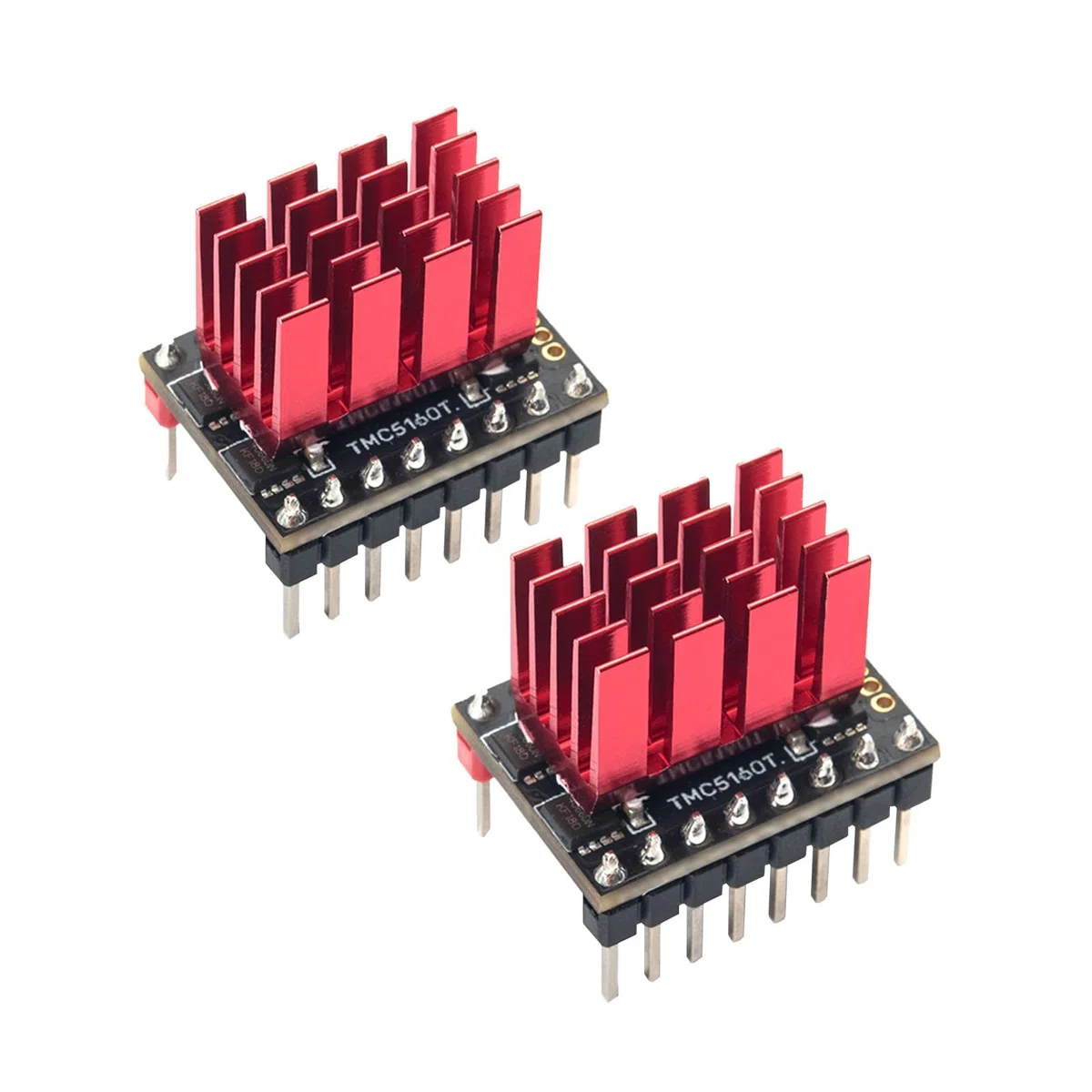 BIGTREETECH 2Pcs TMC5160T Pro V1.0 Stepper Motor Drivers with Heatsink Ultra Silent SPI SD Mode for Octopus Pro SKR V1.4 Turbo SKR 3 Manta M8P Voron CoreXY FDM 3D Printer High Speed/Voltage Printing