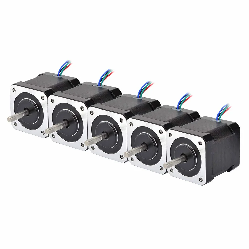 STEPPERONLINE - Motor de paso a Nema 17, bipolar 59 Ncm, 2 A, 42 x 48 mm, 4 hilos con cable y conector para impresora 3D, máquina CNC