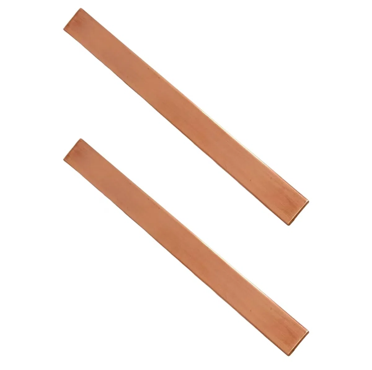 2 placas de cobre planas, 4 mm x 20 mm x 300 mm (cobre T2 puro 99,9%) para tierra eléctrica, trabajo de metal y bricolaje