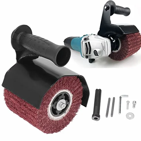 Kit de Máquina Pulidora de Bruñido Muela Abrasiva Accesorio de Amoladora Angular Multifuncional Accesorios de Molienda Nylon de Acero Inoxidable para Molienda de Metal de Madera M10