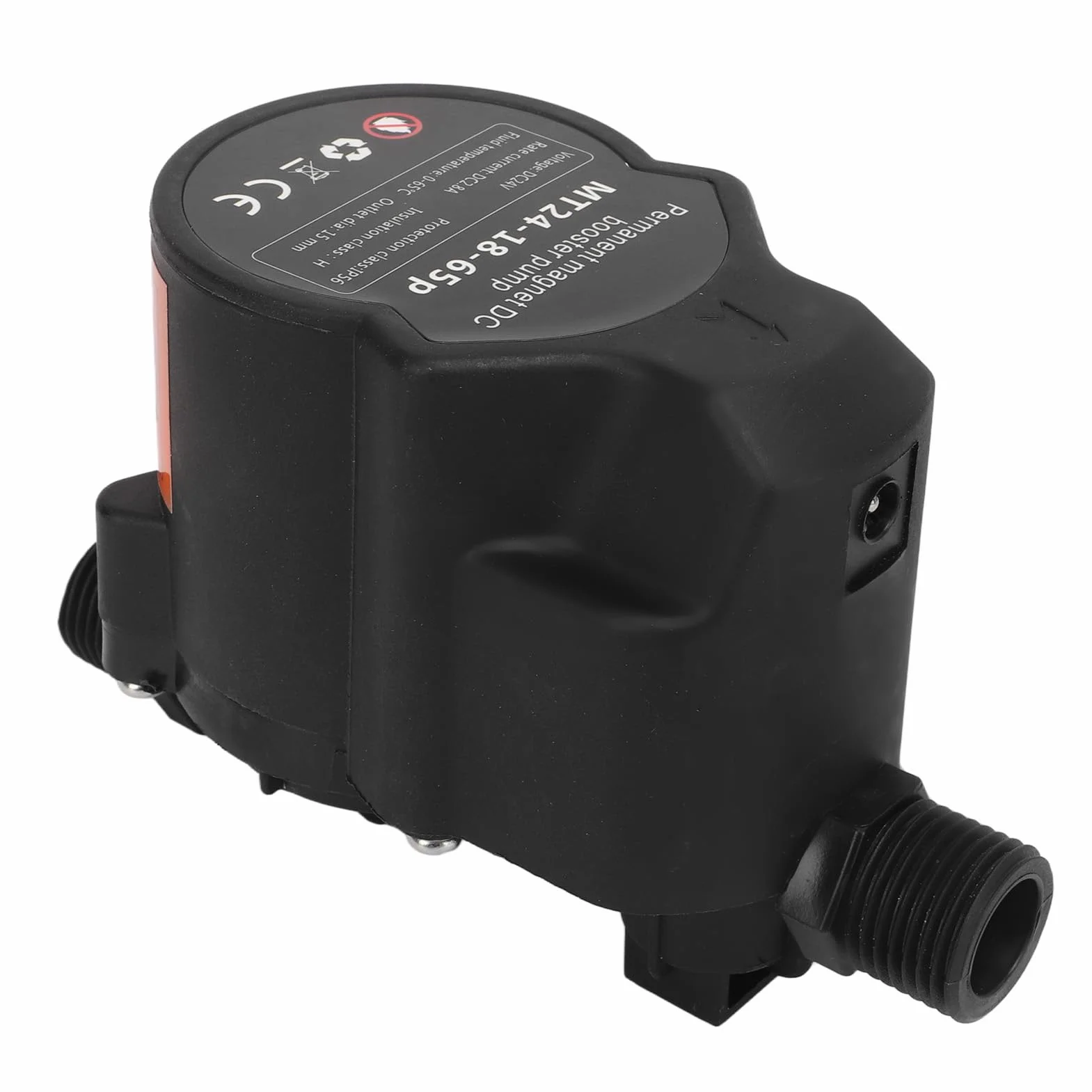 Bomba de Refuerzo de Presión de Agua Wakects, Automática, Silenciosa, Compatible con Calentadores de Agua, Negro, 24V, 15L/min, 18m, UE