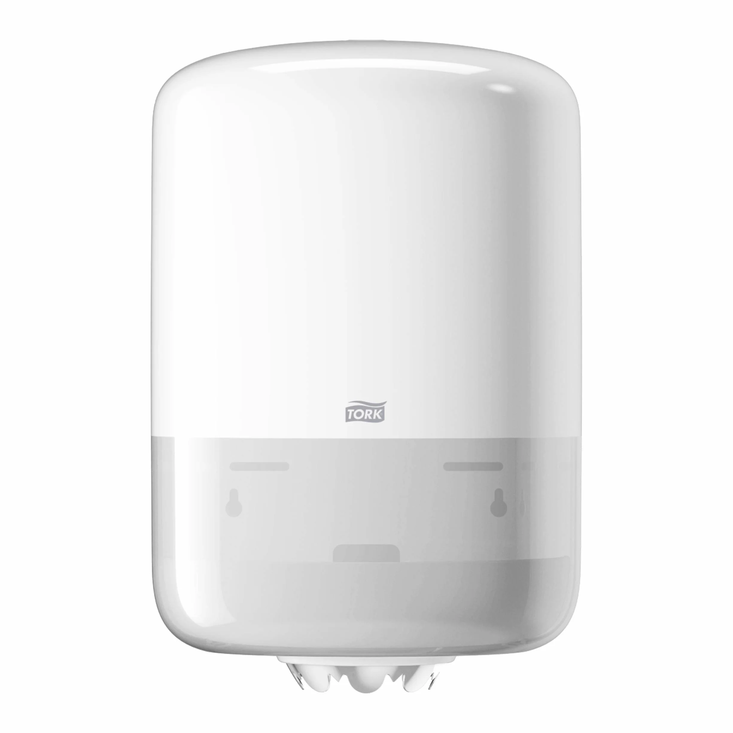 Tork 559000 Dispensador de alimentación central Elevation/Soporte de papel mecha compatible con el sistema M2 / Blanco