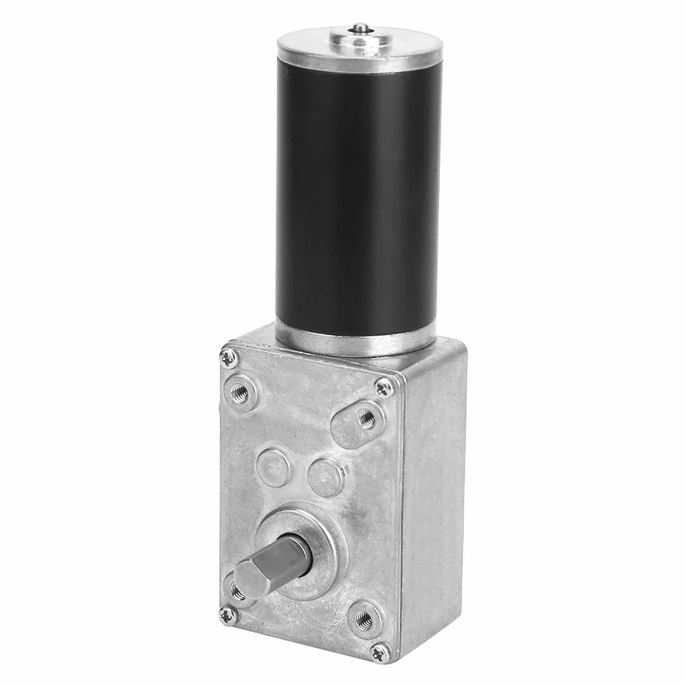 Motor de Engranaje Helicoidal Reversible 24V CC 10 RPM Eje 8mm Turbo Reductor