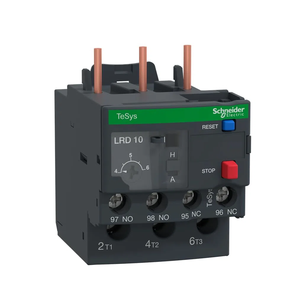 Schneider Electric LRD10 Tesys D Relés de Protección Térmica, 4.6 A, Clase 10A