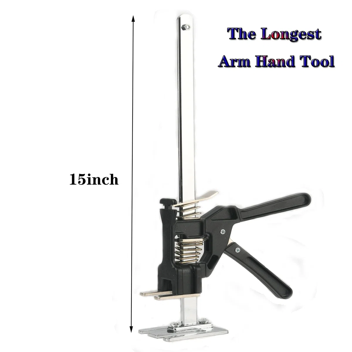 Brazo de mano de 2 piezas de brazo de ahorro de mano de obra, regulador de altura de 15 pulgadas, herramienta de elevación manual, puerta y panel de madera para levantar tableros de gabinetes