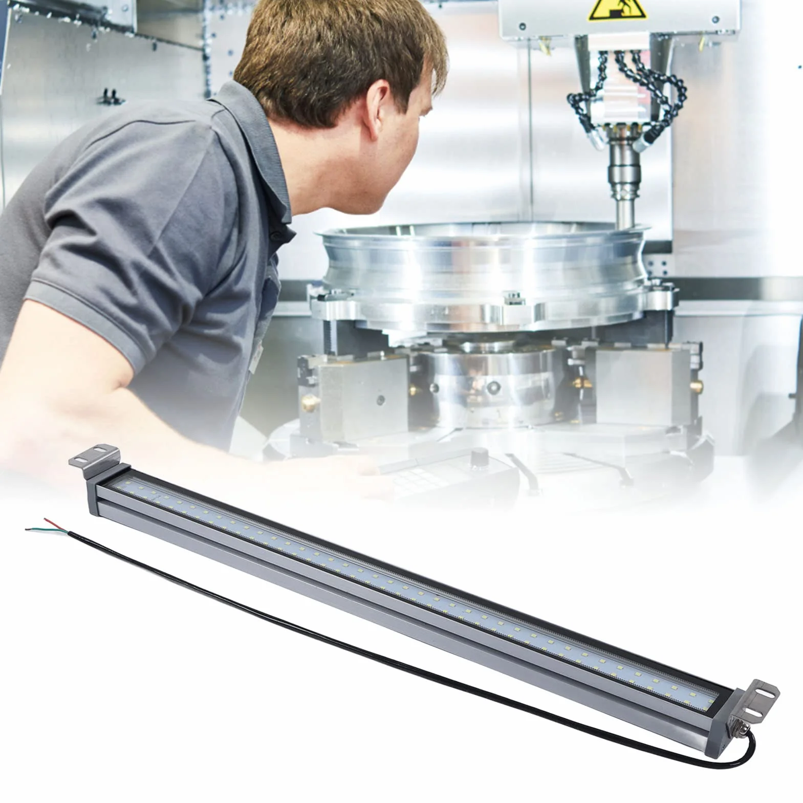 Fafeicy Luz LED Industrial a Prueba de Explosiones, 20W, Aleación de Aluminio, IP67, Impermeable, para Máquina CNC