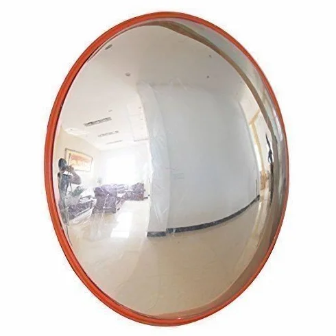 KATSU Espejo Convexo de Seguridad Tráfico Espejo Vigilancia, Elimina las Esquinas Ciegas, para Garajes Carreteras Aparcamientos Almacenes Oficinas y Tiendas (30cm, Montado en La Pared)