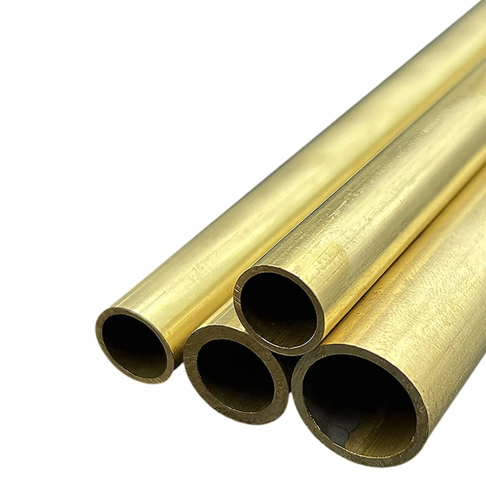 Tubo Redondo de latón, Tubo de latón Redondo 4,5 mm diámetro Exterior, 0,2/0,5/0,75 Espesor, 500 Longitud, Alta Resistencia, precisión y Recto, x(4.5 * 0.2mm)