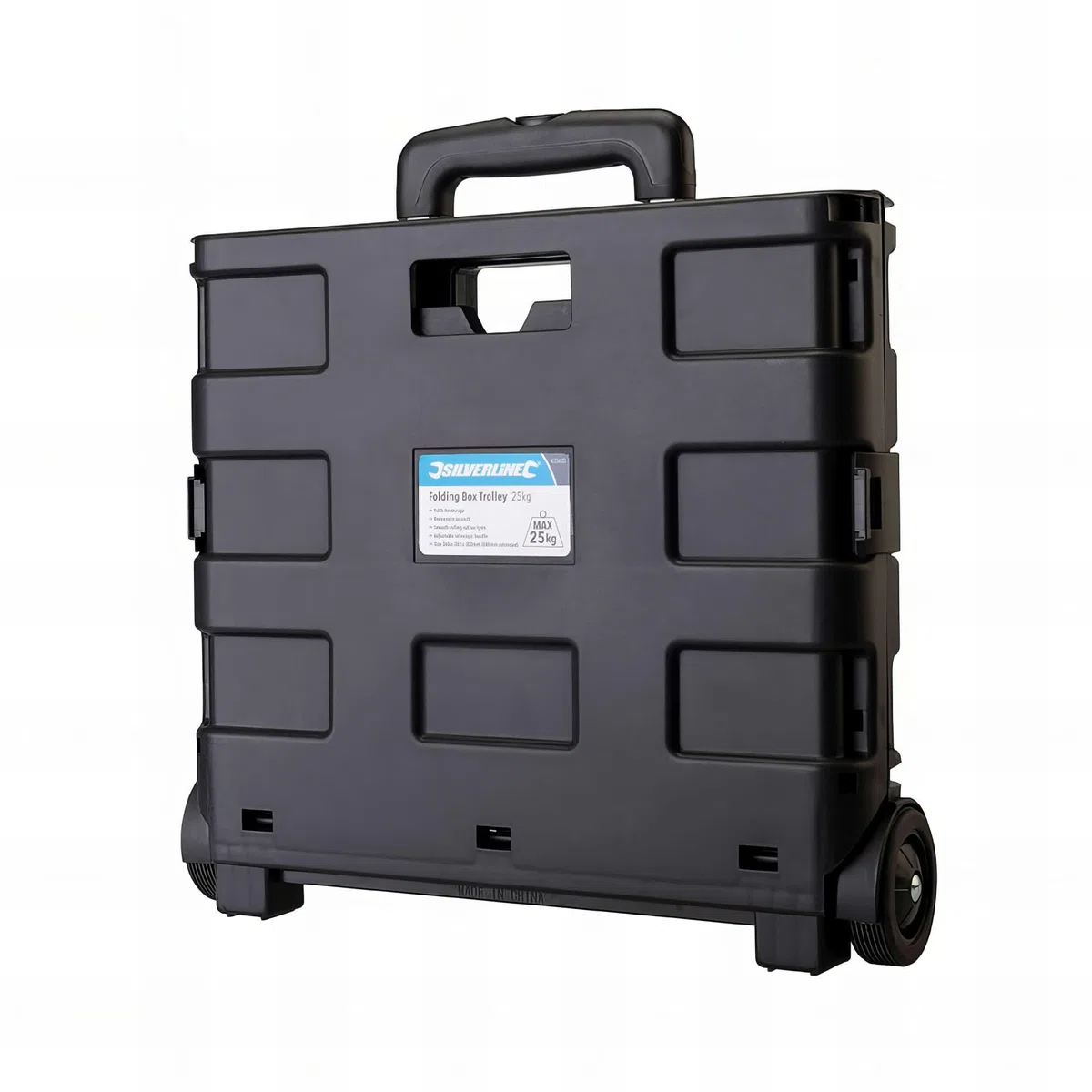 Silverline Tools 633400 - Carretilla con caja plegable (25 kg)
