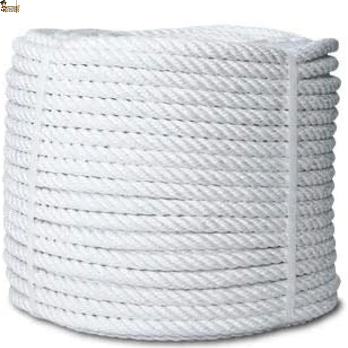 BricoLoco.com Cuerda Nylon torcida. 4 Cabos.SOGA Fibra sintética de Nylon. Cabo Amarre, Agricultura, ganadería, Pesca, construcción, decoración, Crossfit. (15, Diámetro 16 mm.)