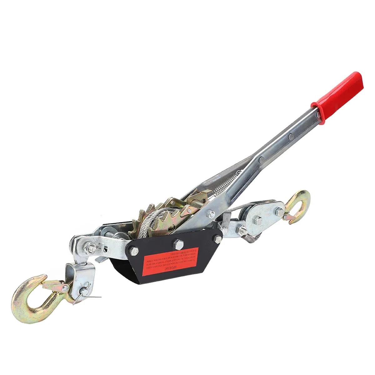 Extractor de Cable de Alimentación, Engranajes Dobles, Servicio Pesado, 2 Toneladas, con 2 Ganchos, Elevación Automotriz