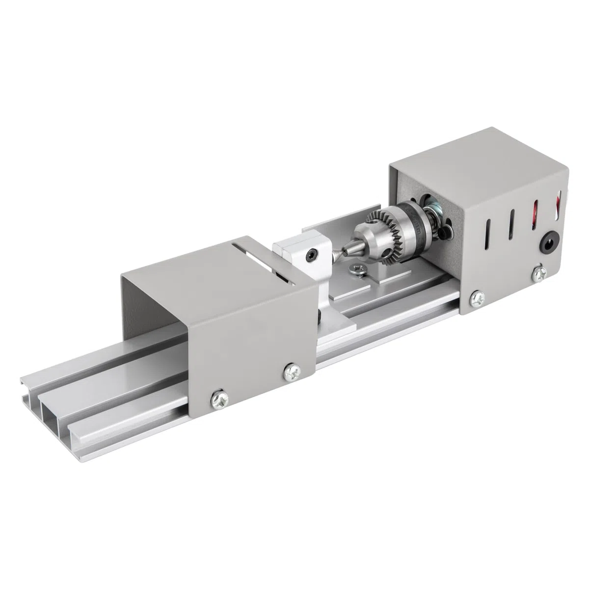 Mini torno de 96 W 4000-9000 rpm, máquina de cuentas de torno de metal para bricolaje, mini torno de alta precisión versatilidad para tornear, grabado, rectificado