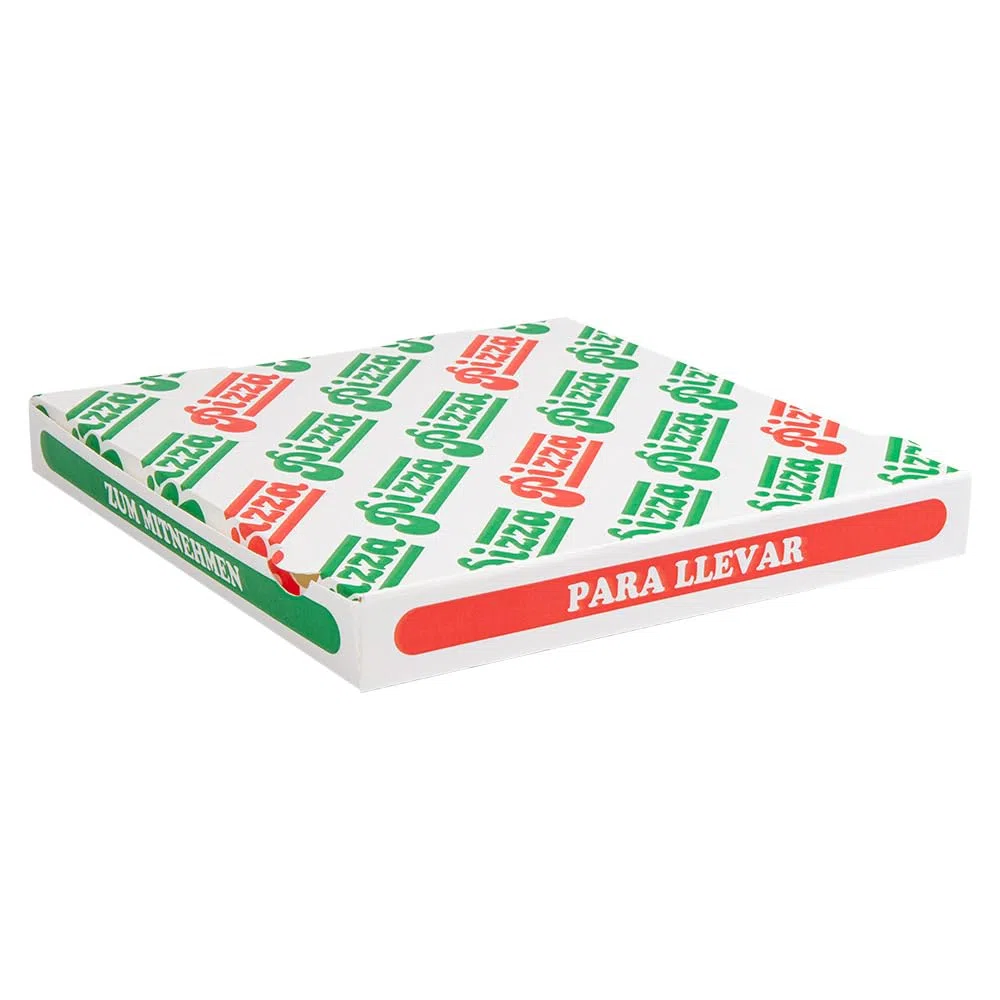 García de Pou - 100 Unidades - Cajas De Pizza 'Thepack' 330 G/M2 32X32X3,8 Cm Blanco Cartón Ondulado Microcanal