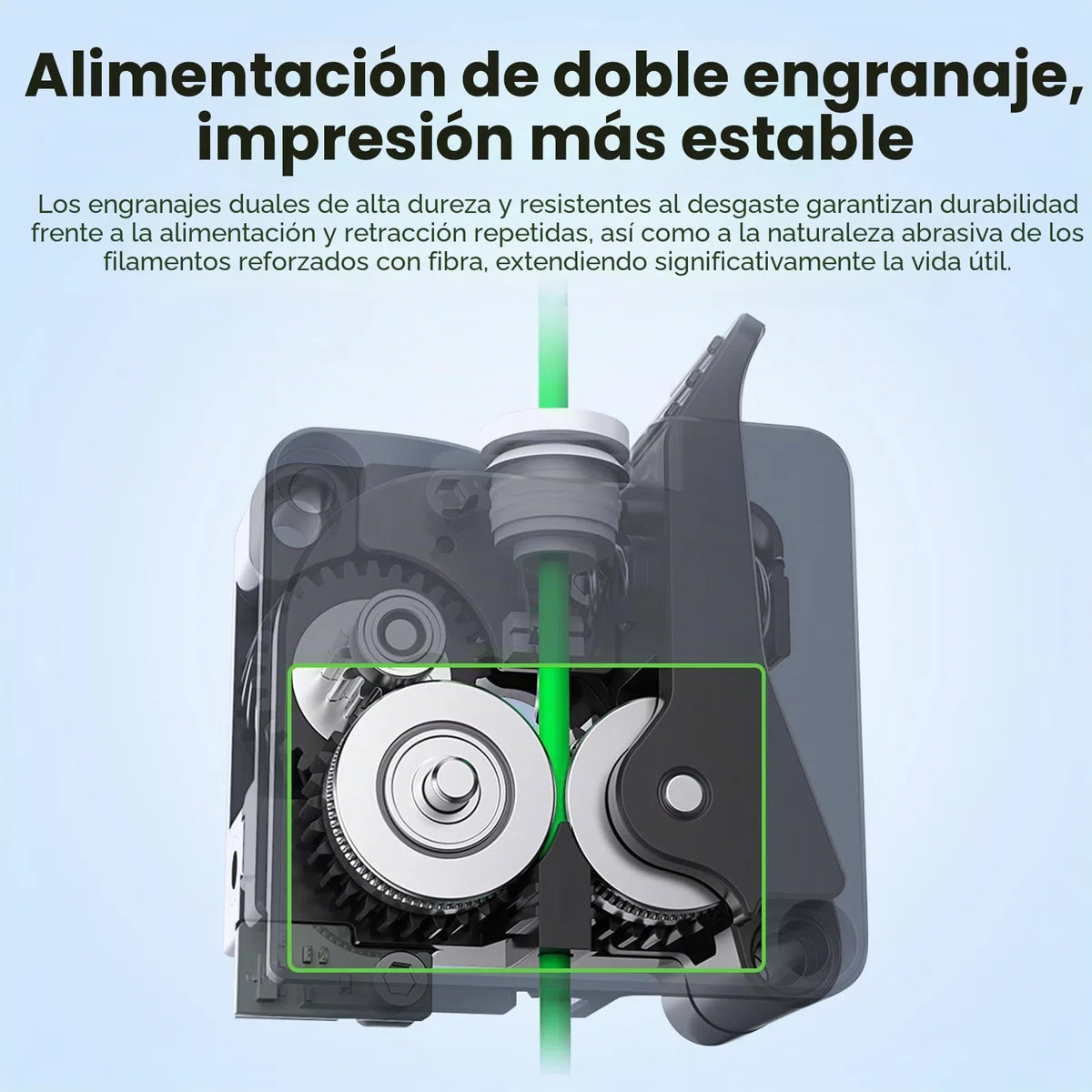 Creality Kit de extrusión K2 Plus, kit oficial de extrusión directa, transmisión de doble engranaje, relación 6.25:1, fuerza 80N, sensor de rotura de filamento integrado para impresora 3D Creality K2