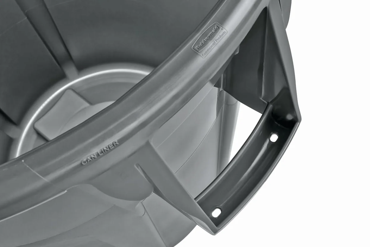 Rubbermaid Commercial Products FG261000GRAY Brute - Cubo de basura fabricado de plástico, capacidad de 37.6 l, apto para uso con alimentos con revestimiento, color gris