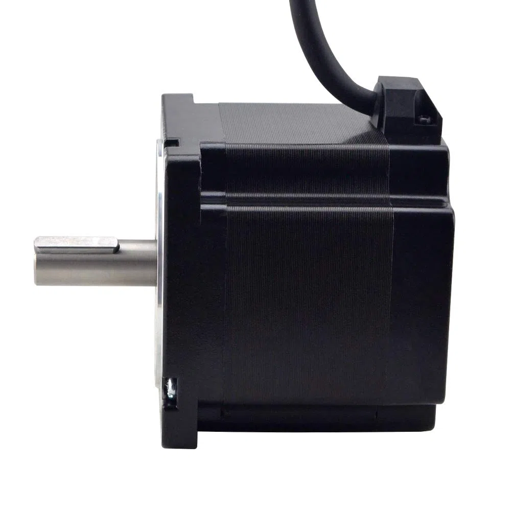 Stepperonline - Motor paso a paso Nema 34 de 4,8 Nm (679,87 oz.in), 6,0 A, eje con ranura de llave de 14 mm con cable de 1 m