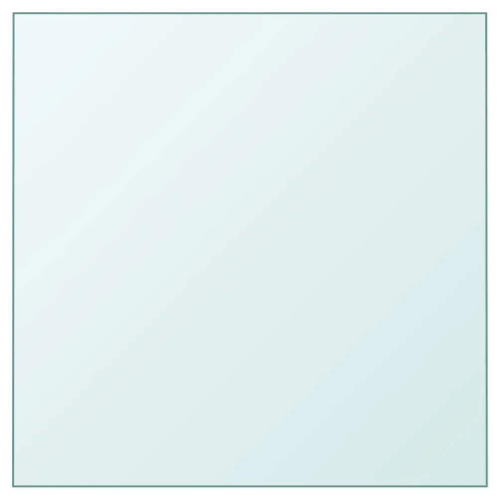 ACAGALA Tablero de cristal de 50 x 50 cm, tablero de cristal templado rectangular, para mesa, chimenea, mesa de café, mesa de jardín, transparente