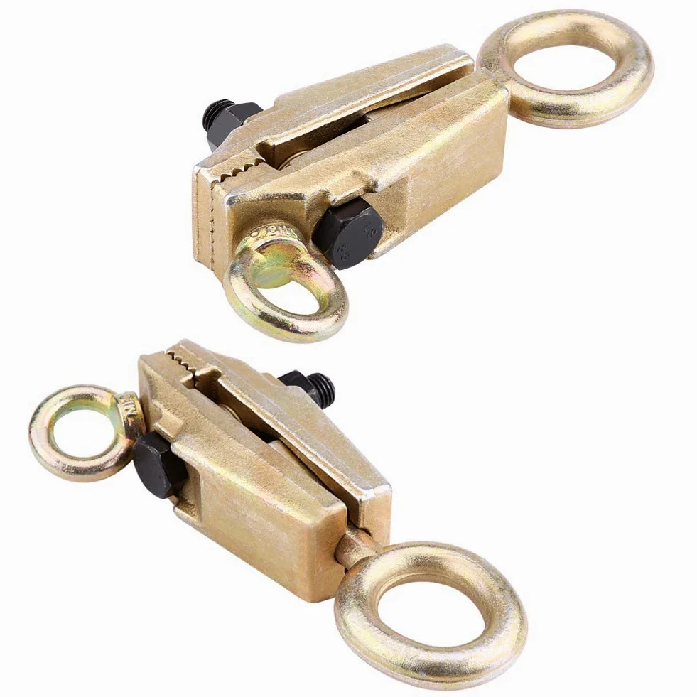 5 Tonos Top Straight Autotensante Tracción Marco Soporte de reparación de carrocería, abrazadera de tracción de acero cromado de 2 vías auto-tensor, -, Compacto