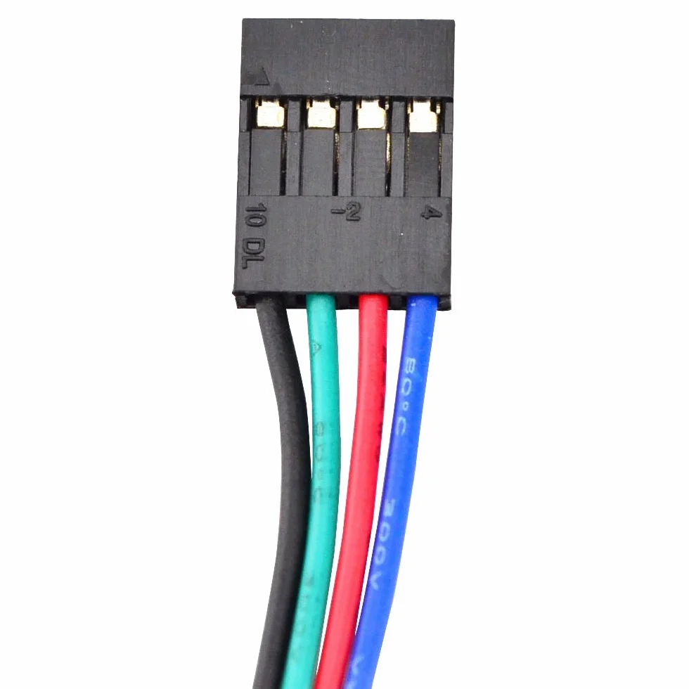 STEPPERONLINE - Motor de paso a Nema 17, bipolar 59 Ncm, 2 A, 42 x 48 mm, 4 hilos con cable y conector para impresora 3D, máquina CNC