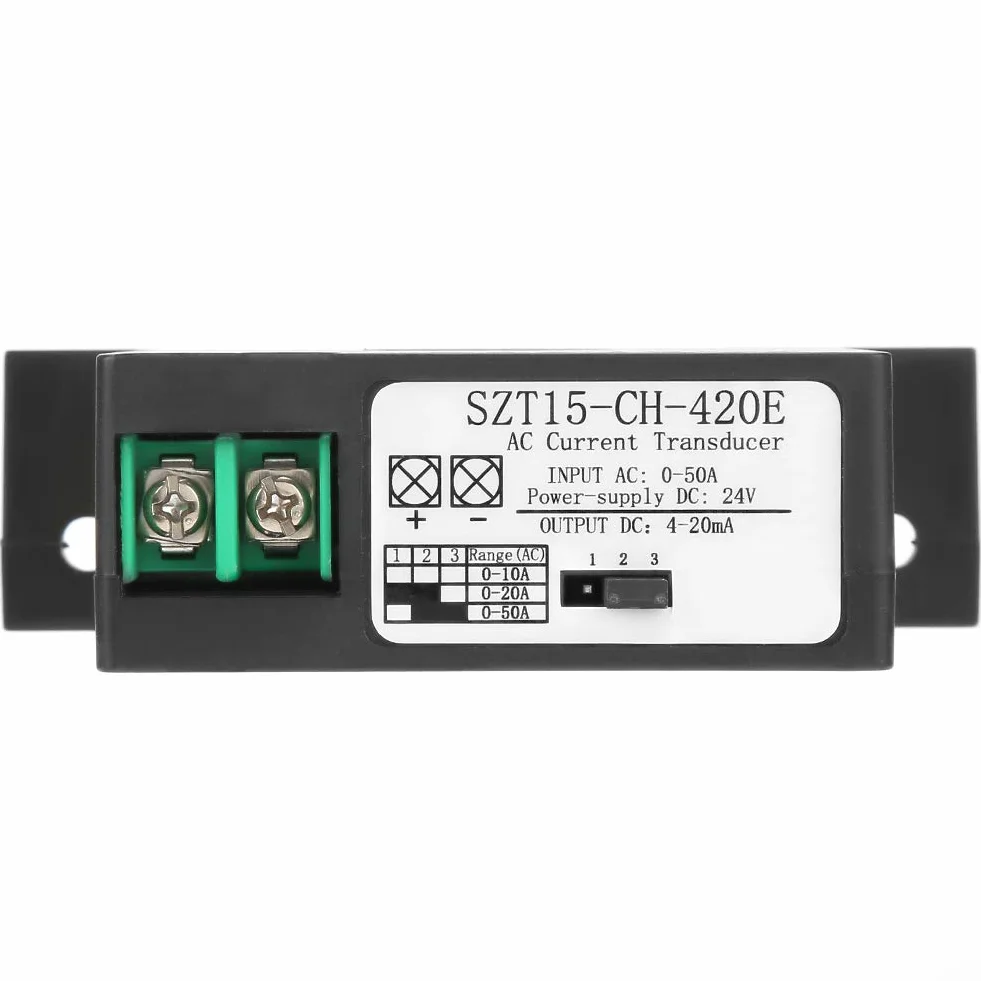 Transductor de Corriente AC SZT15-CH-420E Convertidor Sensor 0-50A