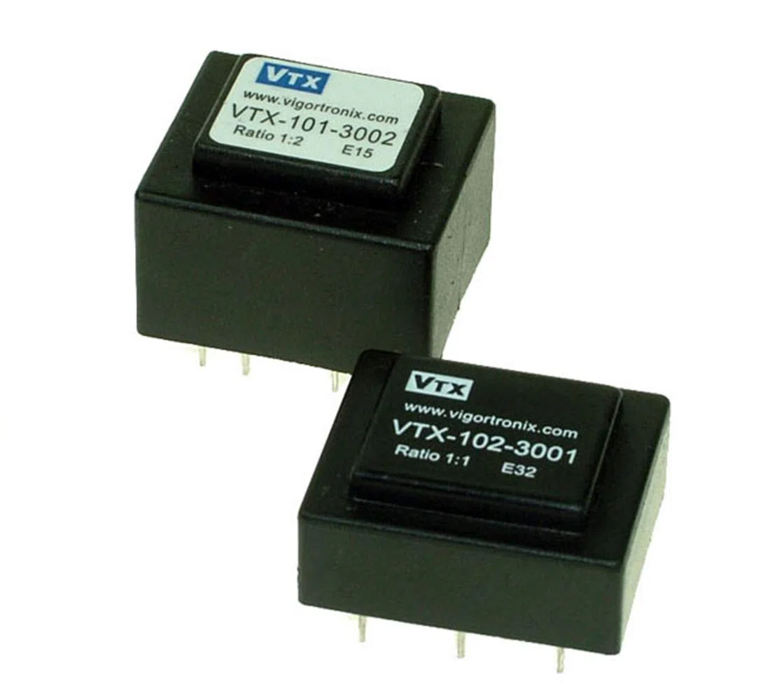 Relación de transformador de audio de baja impedancia 1: 1, 600 Ohm, VTX-102-3001