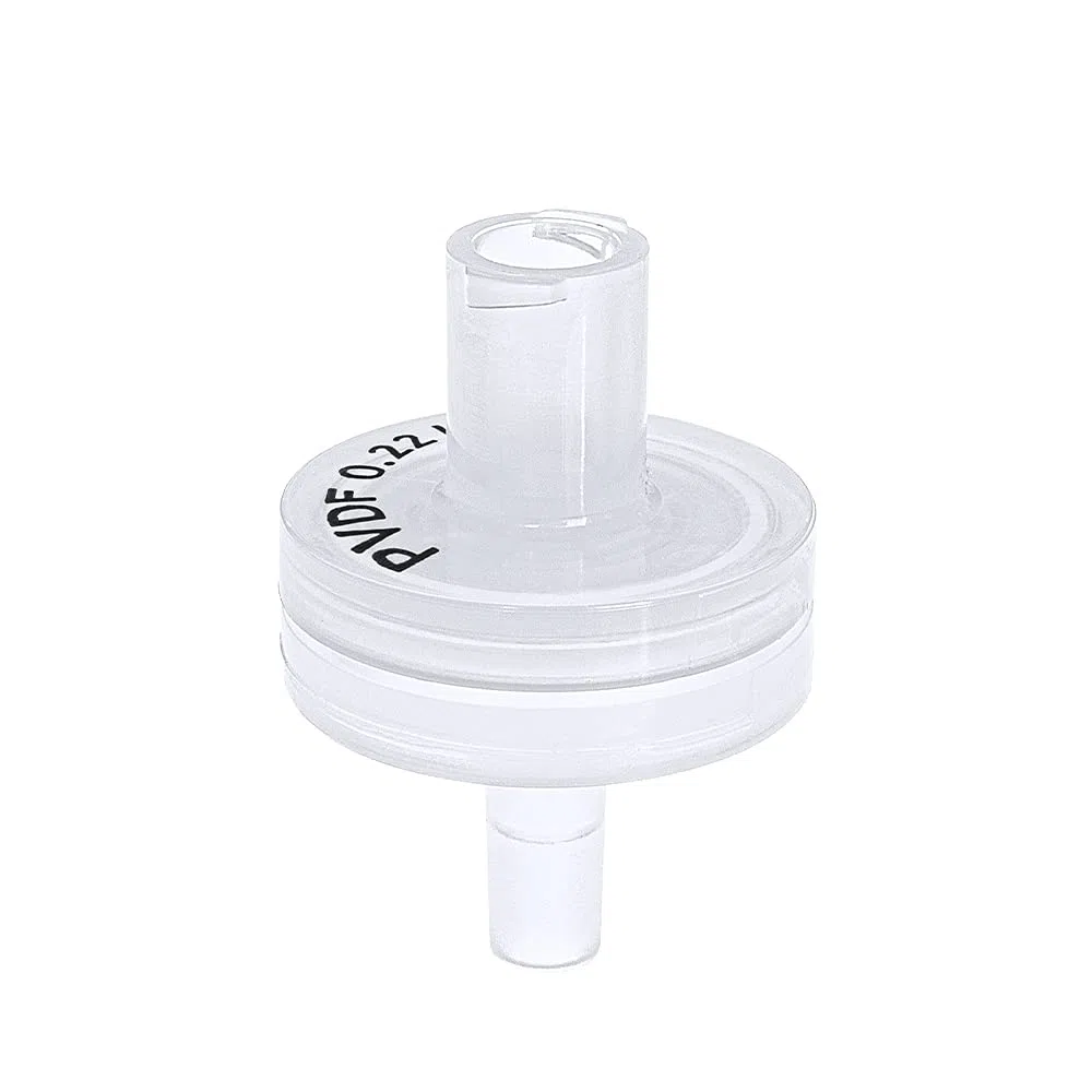 GVS Filter Technology, Filtro de jeringa, ABLUO, 13mm, Membrana PVDF, 0.22µm, alojamiento PP, 100/pc