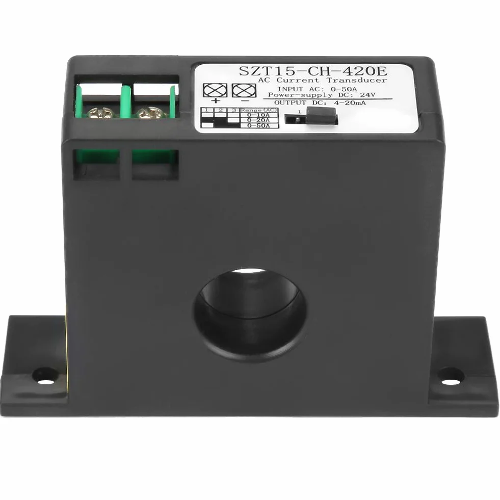 Transductor de Corriente AC SZT15-CH-420E Convertidor Sensor 0-50A