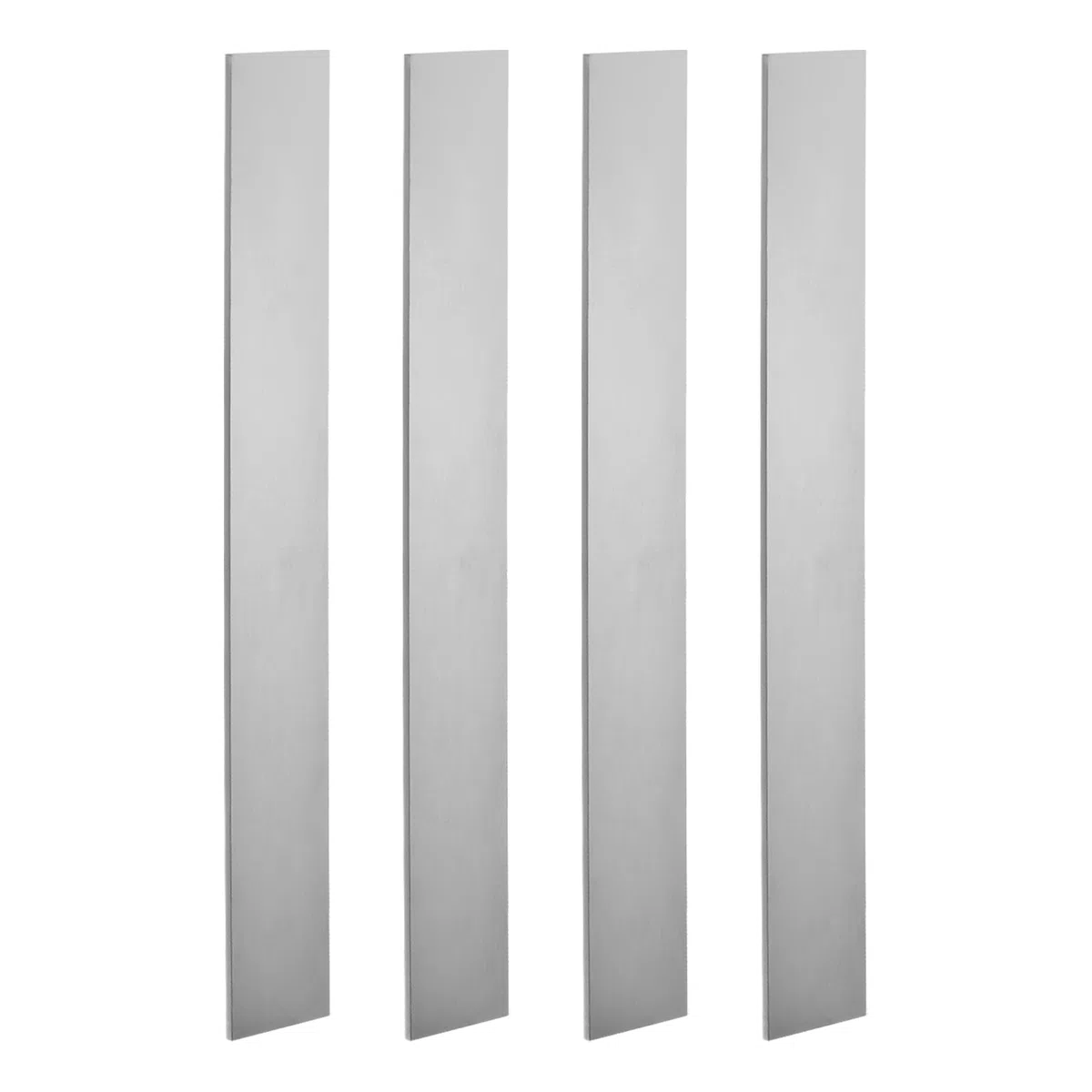 PATIKIL 11176 Acero para la Fabricación de Cuchillos, 4 Unidades de 12" x 1-1/2" x 1/8" Barra Plana de Acero Laminado en Caliente para Hoja de Metal en Blanco DIY