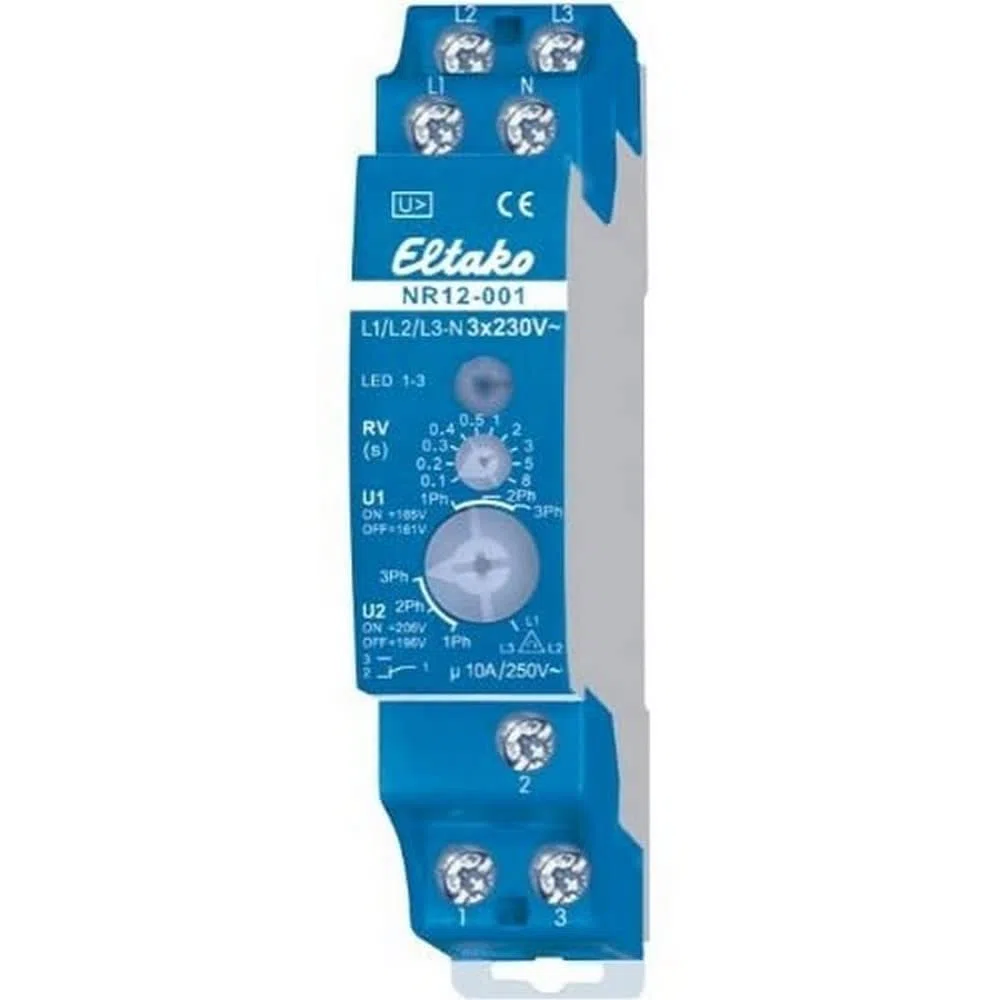 Eltako NR12-001-3X230V - Relé de red de seguridad con campo giratorio
