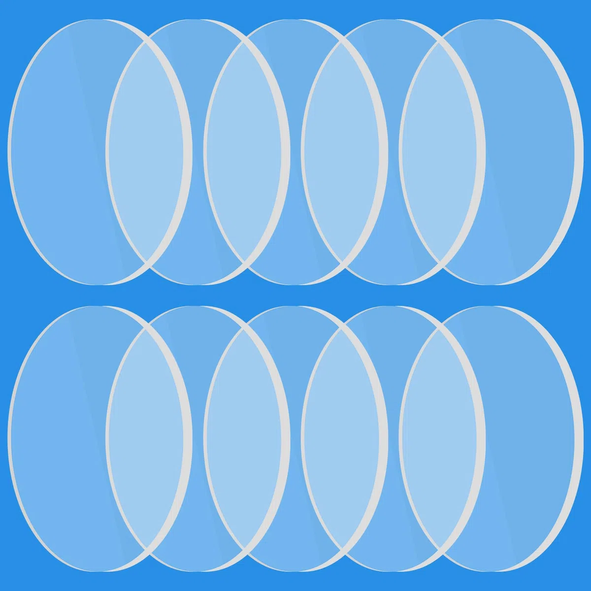 Copkim 10 lentes de protección láser de 14 mm de repuesto compatibles con máquina de grabado D1, D1 Pro, M1 Series 10 W, 20 W, módulo de diodo