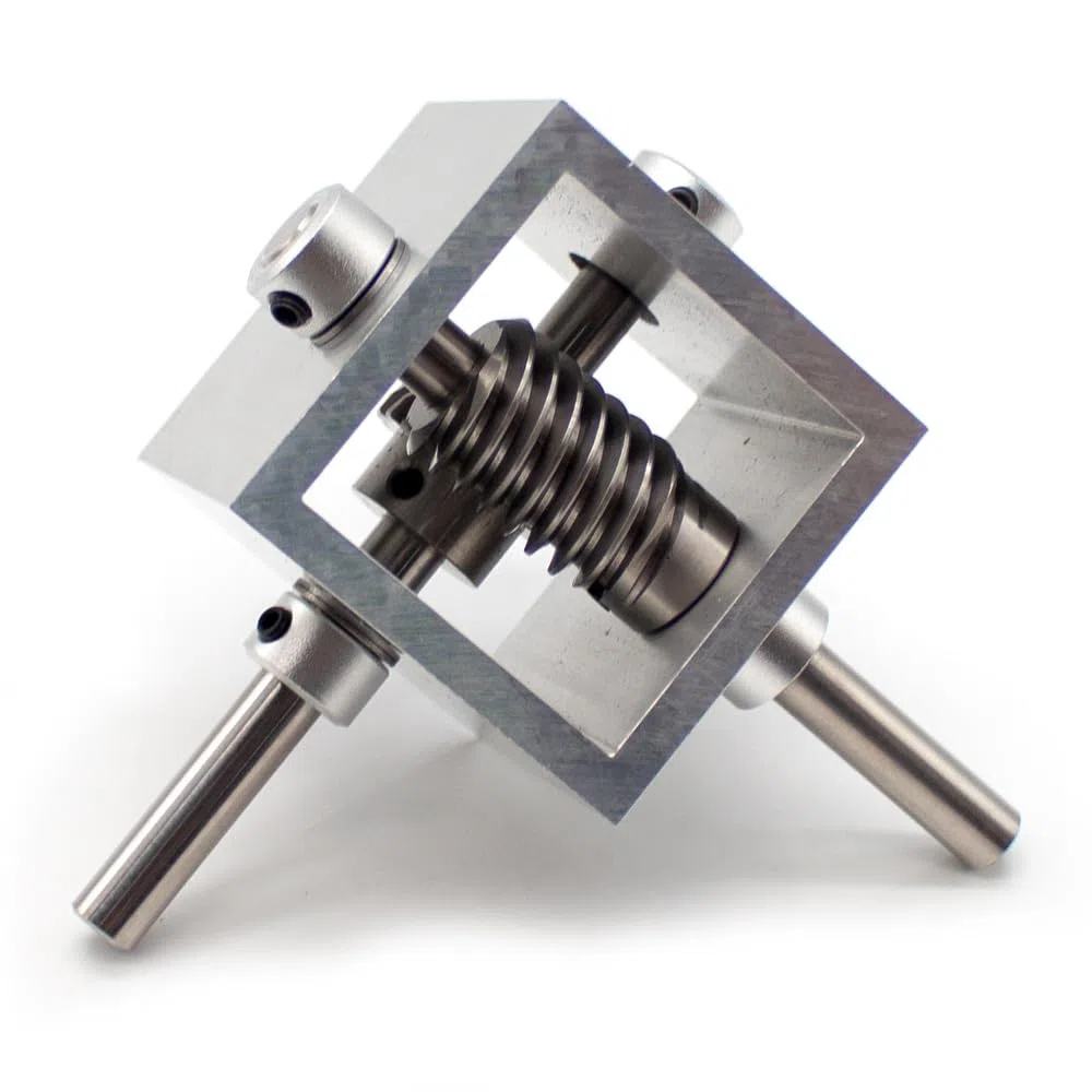 Toplionace Caja de Engranajes de Tornillo Sin Fin de Turbina, Caja Inversa de ángulo Recto, Reductor de ángulo de 90 Grados, Dispositivo de Esquina de 8mm, Sin Bloqueo Automático