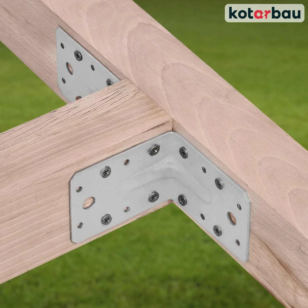 KOTARBAU® 50 Piezas Conectores En Ángulo - Acero Galvanizado - 60 x 60 x 45 mm - Plata - Escuadras Metálicas - 90 Grados - Escuadras Para Madera - Fácil Montaje - Resistente A La Corrosión