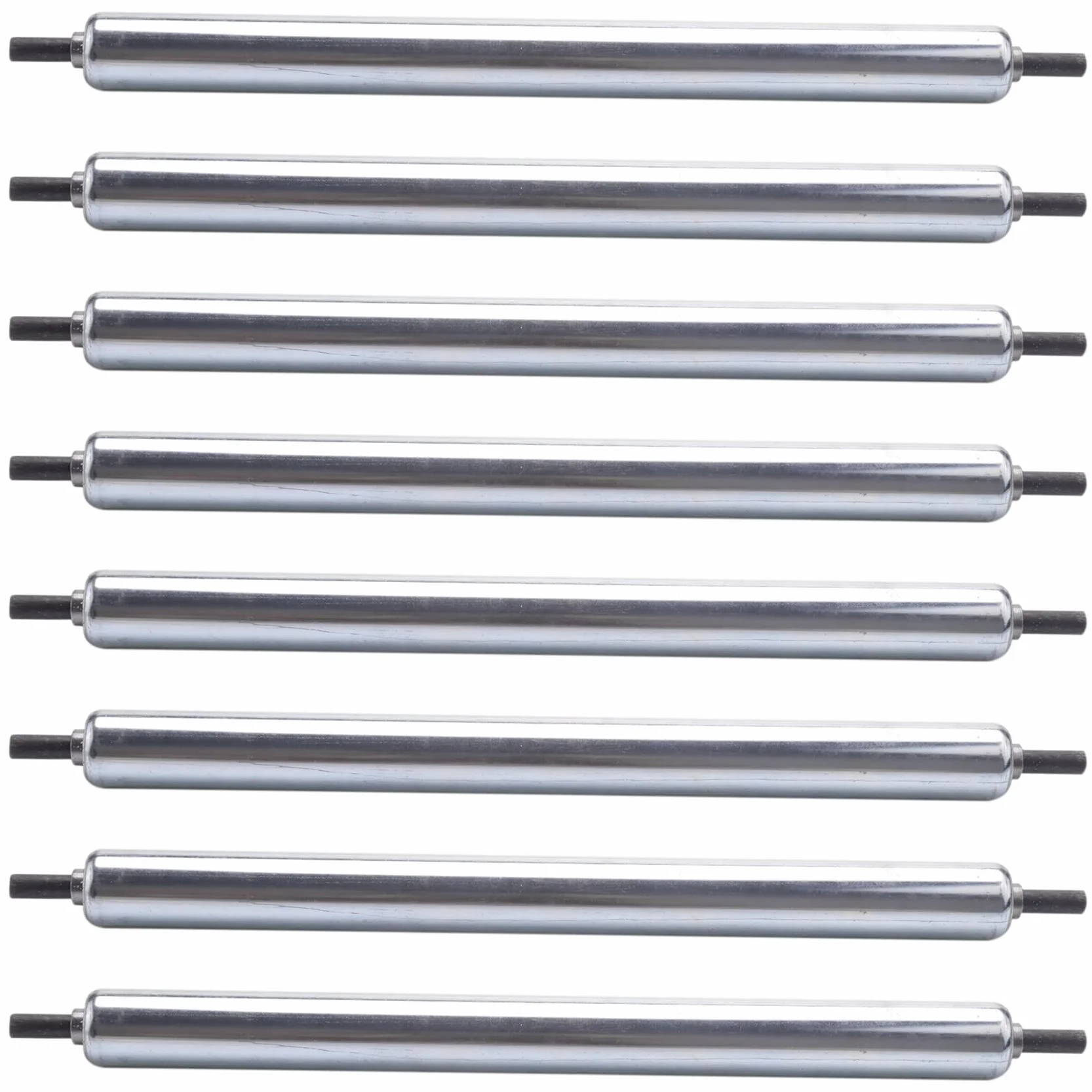 8 piezas 25 mm x 300 mm rollo transportador rodillo de transmisión de línea de montaje de acero Carboon
