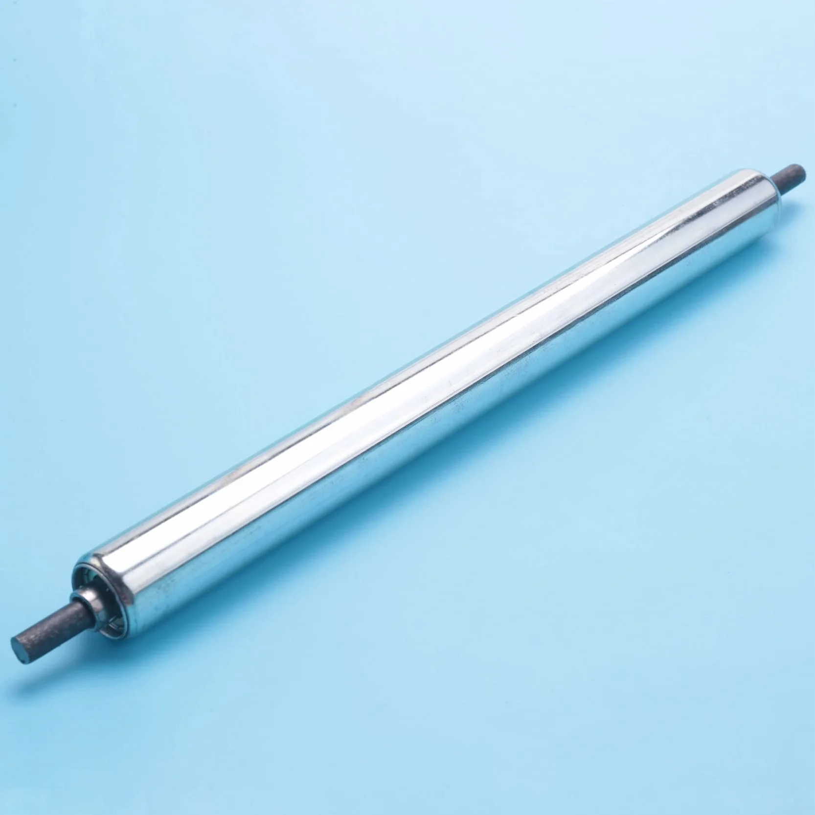 8 piezas 25 mm x 300 mm rollo transportador rodillo de transmisión de línea de montaje de acero Carboon
