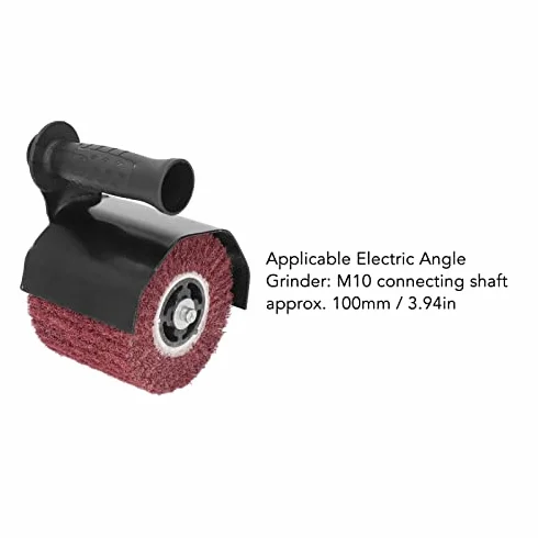 Kit de Máquina Pulidora de Bruñido Muela Abrasiva Accesorio de Amoladora Angular Multifuncional Accesorios de Molienda Nylon de Acero Inoxidable para Molienda de Metal de Madera M10