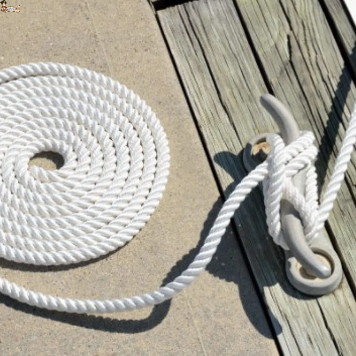 BricoLoco.com Cuerda Nylon torcida. 4 Cabos.SOGA Fibra sintética de Nylon. Cabo Amarre, Agricultura, ganadería, Pesca, construcción, decoración, Crossfit. (15, Diámetro 16 mm.)