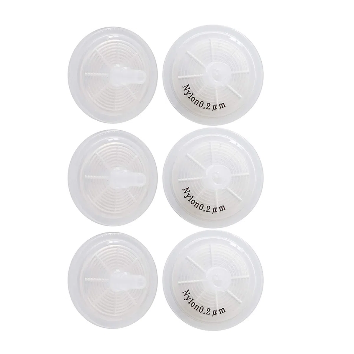 Biotechnology Filtros de jeringa [membrana de nailon hidrófilo] no esterilizados 25 mm de diámetro 0,22 μm de tamaño de poro para filtración de laboratorio [paquete de 100]